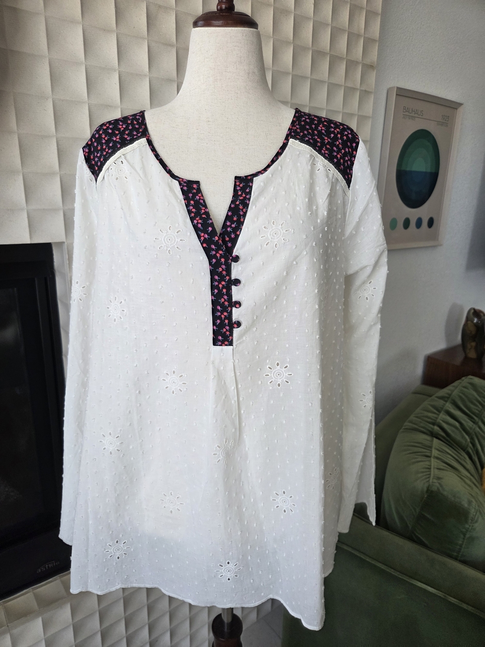 Matilda Jane Make Believe Snow Globe Tunic Peasant Bohemian Cottagecore Top XXL - Picture 2 of 11